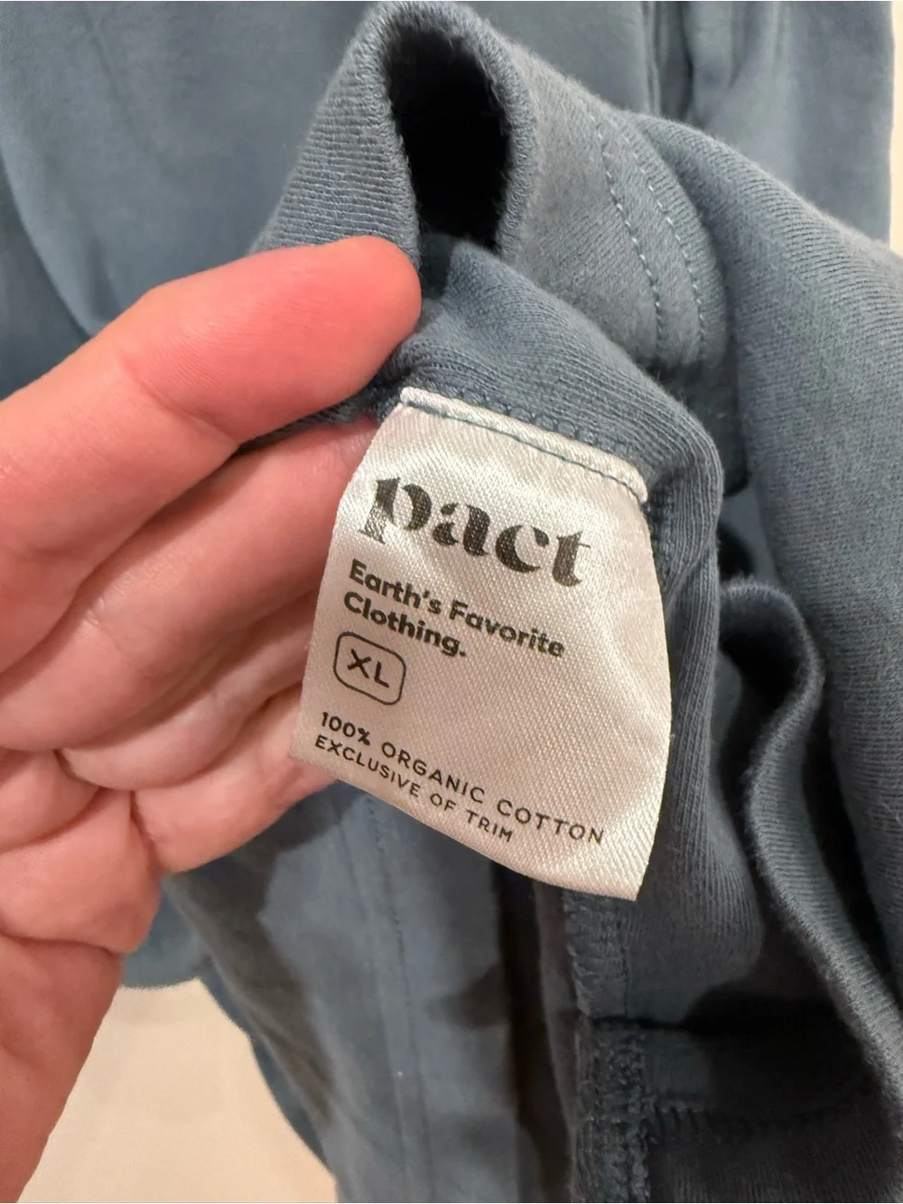 Pact Organic Cotton Airplane Hooded Tank Midi Dress Slate Blue XL